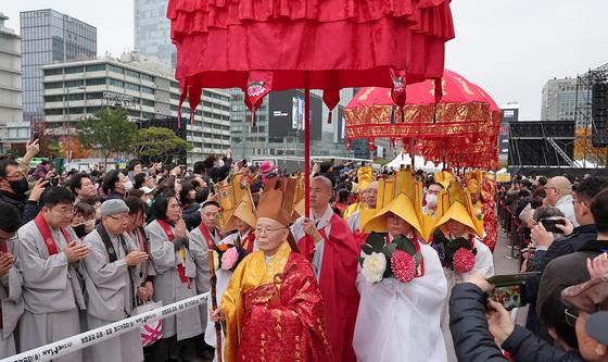 태고종, 광화문서 유네스코 문화유산 '영산재' 봉행
