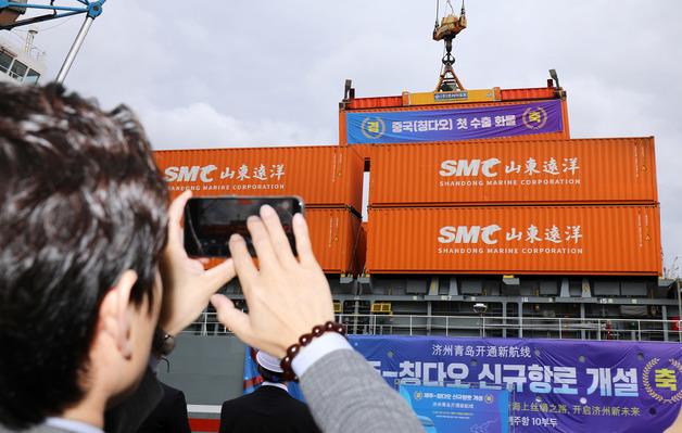 "제주~칭다오 항로 물동량 늘리자"…7일 中 현지서 유통협력행사