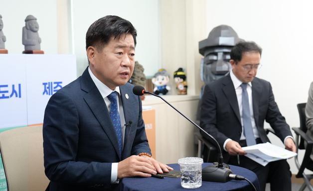 오영훈 제주지사, 민주당 탈당 가능성에 "있을 수 없는 일"