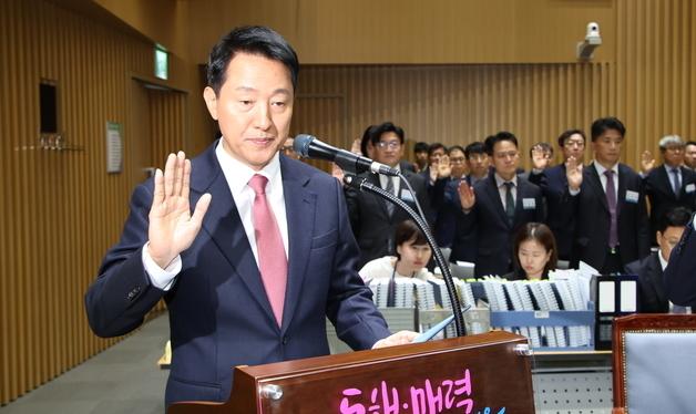 선서하는 오세훈 서울시장