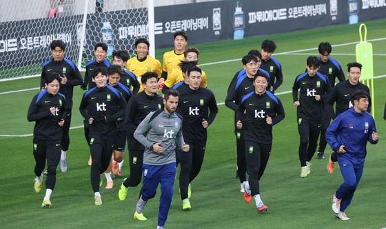 볼리비아전 앞둔 대한민국 축구 국가대표팀