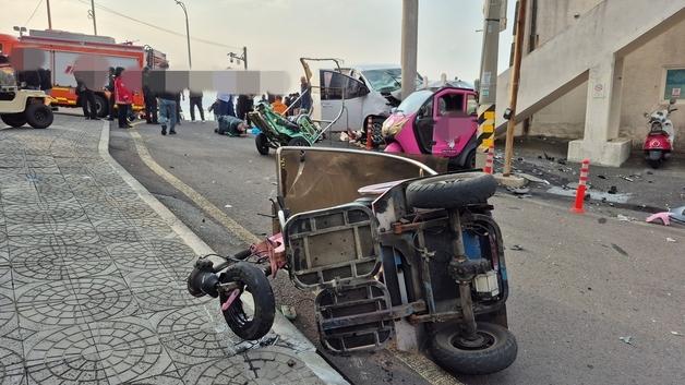 경찰, 우도서 14명 사상사고 낸 60대 운전자 구속영장 신청