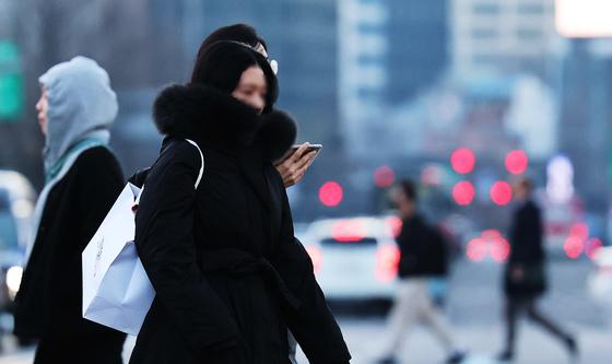 칼바람 속 영하권 '뚝'