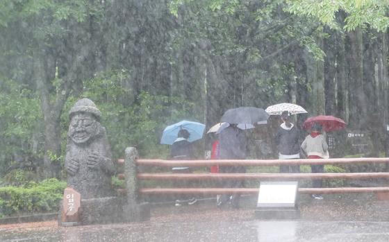 '강풍'에 제주 항공편 219편 '차질'…한라산 최대 245.5㎜(종합2보)