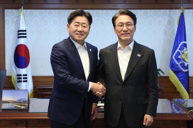 오영훈 제주지사, 김민석 총리에 지역현안 지원 요청