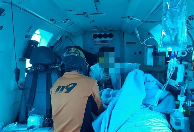 새해 첫날 하늘에서 울린 '울음'…소방헬기 안에서 새 생명 탄생