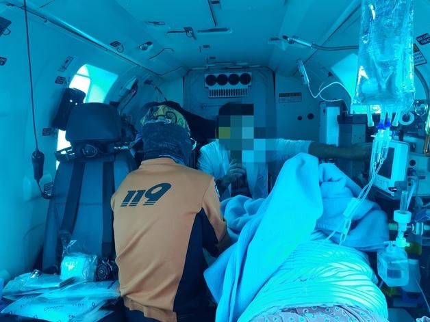 새해 첫날 하늘에서 울린 '울음'…소방헬기 안에서 새 생명 탄생