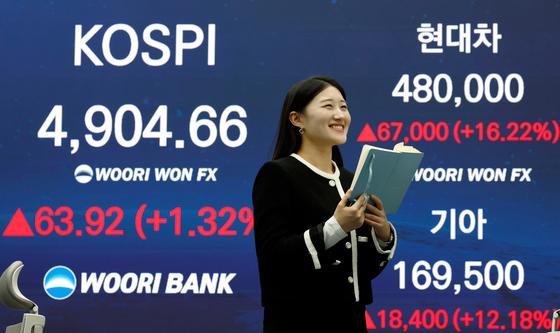 코스피, 12일 연속 상승에 4900선 안착…현대차-기아 10%대 상승