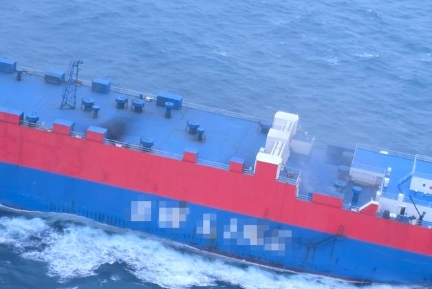 목포행 화물선 내 차량 화재…"제주항으로 회항 중"