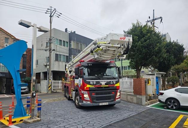 제주제일고, 소방차 출동로 생겼다…진입곤란지역 해제