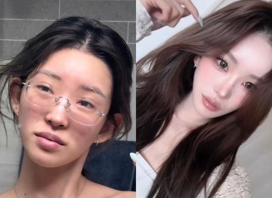 최준희, "썸녀 얼굴 믿지 마" 파격 민낯 공개…메이크업 전후 180도 반전