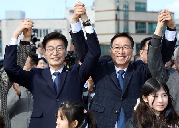 위성곤 "진짜 시작" vs 문대림 "다시 출발"…민주 제주지사 결선 의지