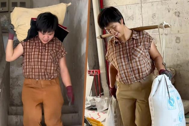 "일당 6만 5000원"…16년째 25㎏ 시멘트 포대 나르는 40대 싱글맘