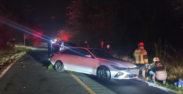 제주시 망오름 인근서 차량 3대 충돌…경상 2명