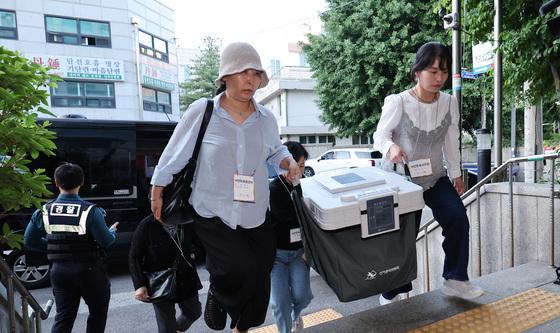관내사전투표함 인계