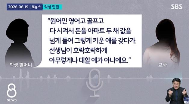 "아파트 두 채 값 들여 키운 애를 운동시켜?"…고소당한 교사 '결국 유산'