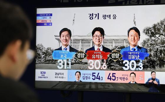[개표상황] 재보선 초반, 민주 7·국힘 1 우세…평택을 김용남 앞서