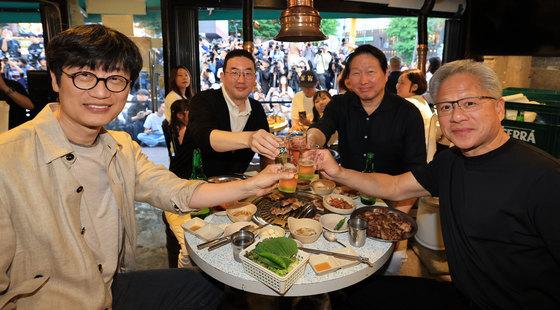 젠슨 황 CEO 만난 기업인들 '삼소 회동'
