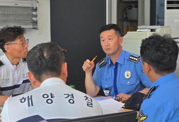 김주영 서귀포해경서장, 취임 첫 일정으로 연안해역 순찰