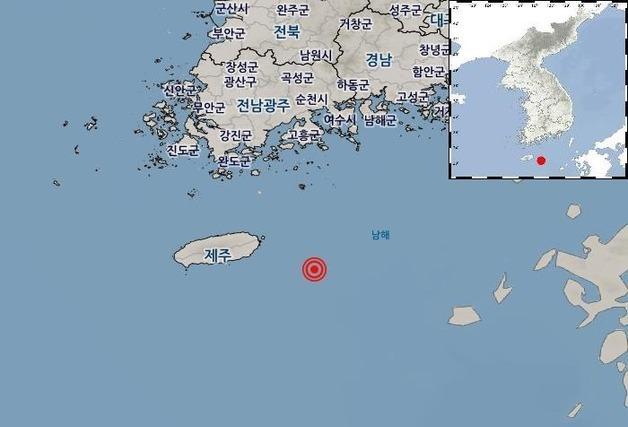 제주 서귀포 동쪽 해역서 규모 2.7 지진…"피해 없을 듯"
