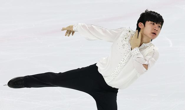 최하빈, 쇼트프로그램에서 깜짝 1위