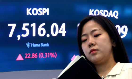 7500선 회복한 코스피