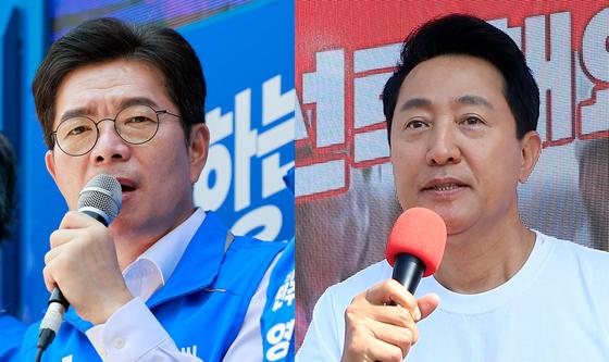 지방선거 D-1, 정원오·오세훈 '지지 호소'